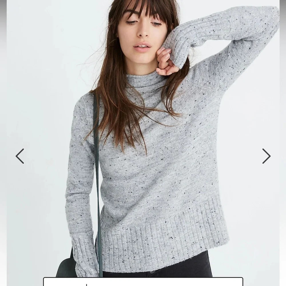 Madewell Donegal Inland Turtleneck Sweater in Coziest Yarn